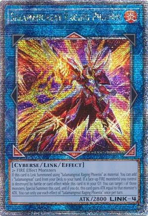 Image of Salamangreat Raging Phoenix [RA04-EN083] Quarter Century Secret Rare