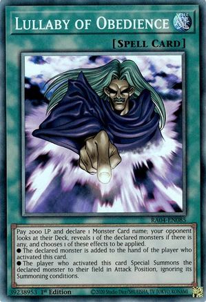 Image of Lullaby of Obedience [RA04-EN085] Prismatic Collector's Rare