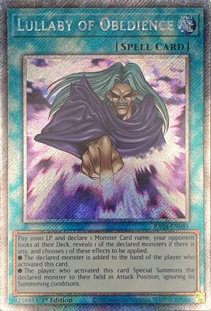 Image of Lullaby of Obedience [RA04-EN085] Platinum Secret Rare
