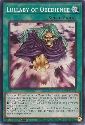 Image of Lullaby of Obedience [RA04-EN085] Super Rare