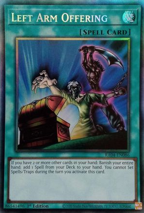 Image of Left Arm Offering [RA04-EN086] Prismatic Collector's Rare