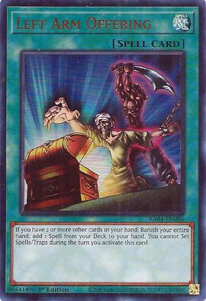 Image of Left Arm Offering [RA04-EN086] Ultra Rare