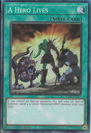 Image of A Hero Lives [RA04-EN087] Prismatic Collector's Rare
