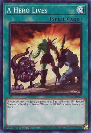 Image of A Hero Lives [RA04-EN087] Super Rare