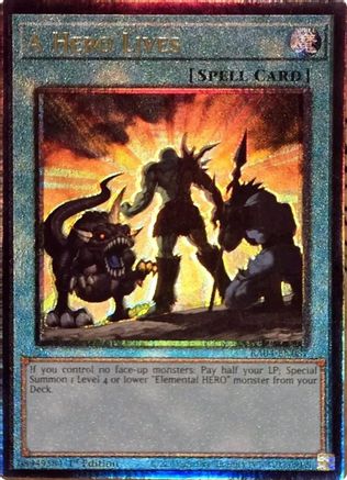 Image of A Hero Lives [RA04-EN087] Prismatic Ultimate Rare