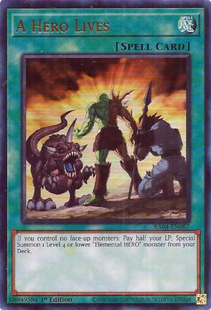 Image of A Hero Lives [RA04-EN087] Ultra Rare