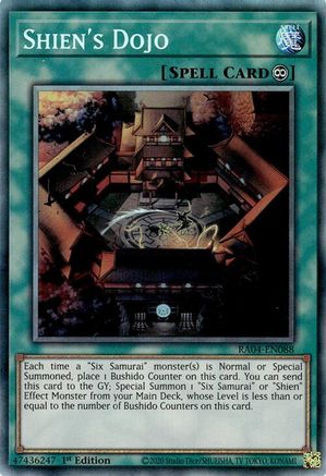 Image of Shien's Dojo [RA04-EN088] Prismatic Collector's Rare