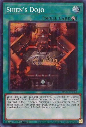 Image of Shien's Dojo [RA04-EN088] Super Rare