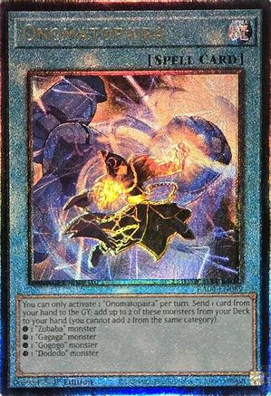 Image of Onomatopaira [RA04-EN089] Prismatic Ultimate Rare