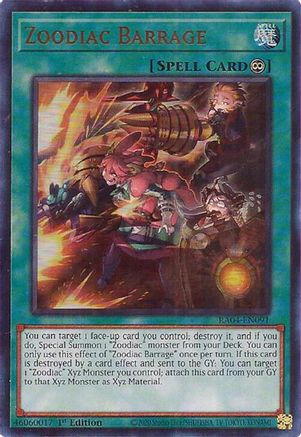 Image of Zoodiac Barrage [RA04-EN091] Ultra Rare