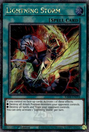 Image of Lightning Storm (New Art) [RA04-EN094] Quarter Century Secret Rare