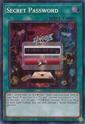 Image of Secret Password [RA04-EN095] Secret Rare