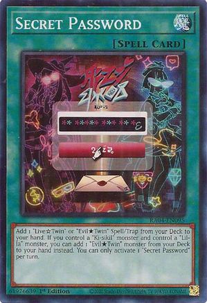 Image of Secret Password [RA04-EN095] Super Rare