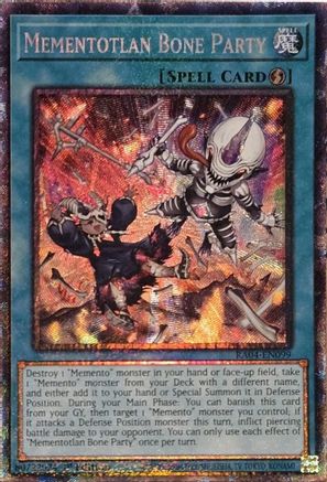 Image of Mementotlan Bone Party [RA04-EN099] Prismatic Collector's Rare
