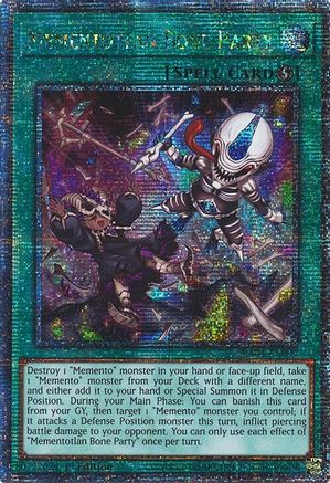 Image of Mementotlan Bone Party [RA04-EN099] Quarter Century Secret Rare