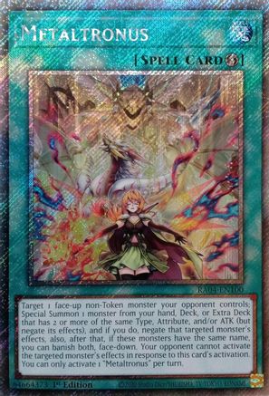 Image of Metaltronus [RA04-EN100] Platinum Secret Rare