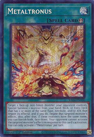 Image of Metaltronus [RA04-EN100] Secret Rare