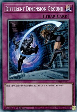 Image of Different Dimension Ground [RA04-EN101] Prismatic Collector's Rare
