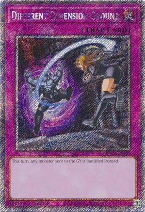 Image of Different Dimension Ground [RA04-EN101] Platinum Secret Rare