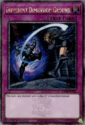 Image of Different Dimension Ground [RA04-EN101] Quarter Century Secret Rare