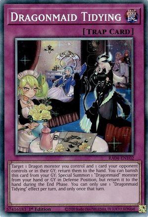 Image of Dragonmaid Tidying [RA04-EN102] Prismatic Collector's Rare