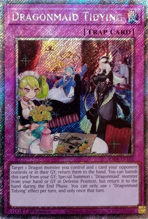 Image of Dragonmaid Tidying [RA04-EN102] Platinum Secret Rare