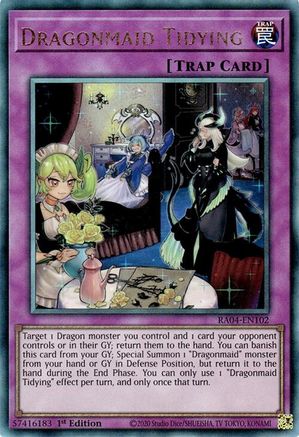 Image of Dragonmaid Tidying [RA04-EN102] Prismatic Ultimate Rare