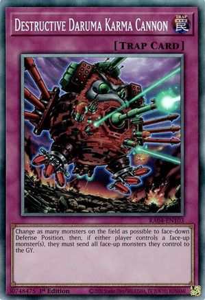 Image of Destructive Daruma Karma Cannon [RA04-EN103] Prismatic Collector's Rare