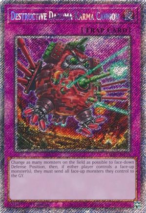 Image of Destructive Daruma Karma Cannon [RA04-EN103] Platinum Secret Rare