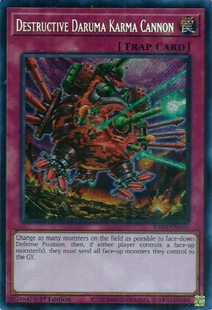 Image of Destructive Daruma Karma Cannon [RA04-EN103] Secret Rare