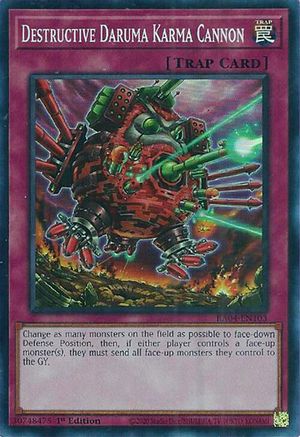 Image of Destructive Daruma Karma Cannon [RA04-EN103] Super Rare