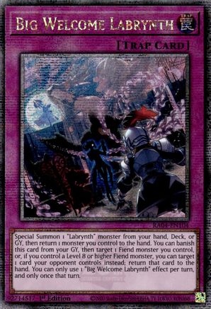 Image of Big Welcome Labrynth [RA04-EN104] Quarter Century Secret Rare