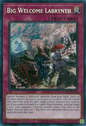 Image of Big Welcome Labrynth [RA04-EN104] Secret Rare