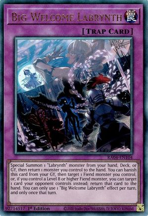 Image of Big Welcome Labrynth [RA04-EN104] Prismatic Ultimate Rare