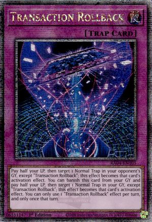 Image of Transaction Rollback [RA04-EN105] Quarter Century Secret Rare
