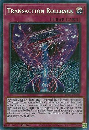 Image of Transaction Rollback [RA04-EN105] Secret Rare