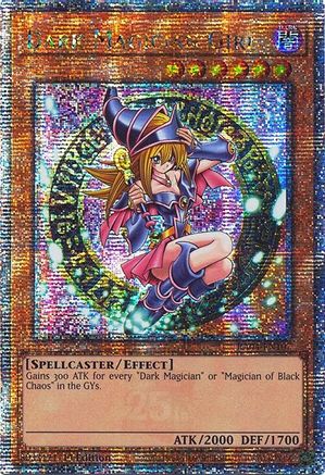 Image of Dark Magician Girl (3rd Art) [RA04-EN107] Quarter Century Secret Rare