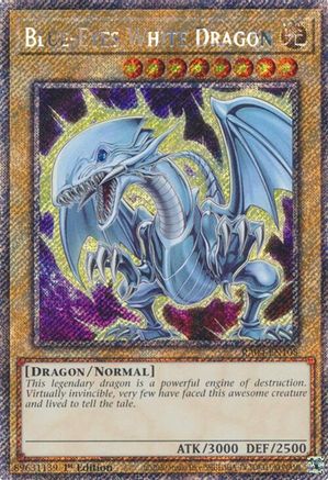 Image of Blue-Eyes White Dragon (7th Art) [RA04-EN108] Platinum Secret Rare