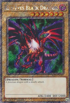 Image of Red-Eyes Black Dragon (4th Art) [RA04-EN109] Platinum Secret Rare