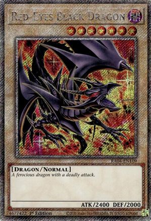 Image of Red-Eyes Black Dragon (8th Art) [RA04-EN109] Platinum Secret Rare