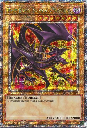 Image of Red-Eyes Black Dragon (8th Art) [RA04-EN109] Quarter Century Secret Rare
