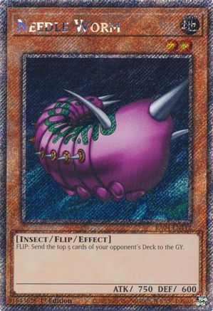 Image of Needle Worm [RA04-EN112] Platinum Secret Rare