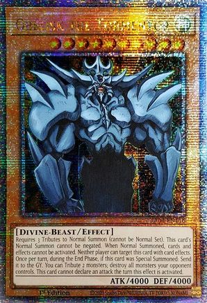 Image of Obelisk the Tormentor [RA04-EN116] Quarter Century Secret Rare