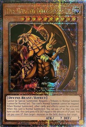 Image of The Winged Dragon of Ra [RA04-EN118] Quarter Century Secret Rare