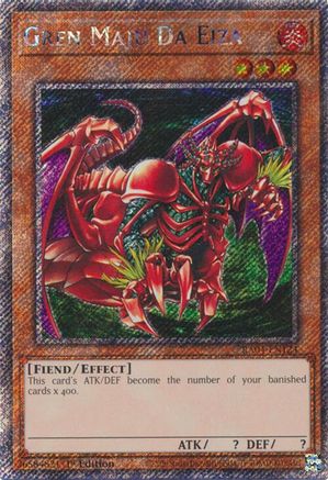 Image of Gren Maju Da Eiza [RA04-EN124] Platinum Secret Rare