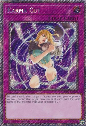 Image of Karma Cut [RA04-EN128] Platinum Secret Rare