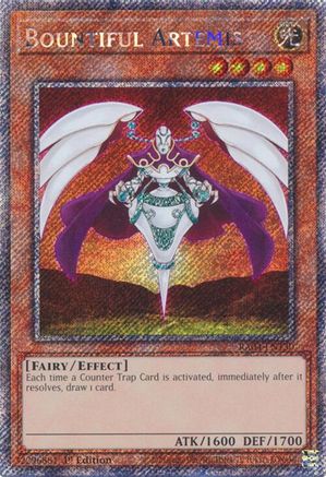 Image of Bountiful Artemis [RA04-EN130] Platinum Secret Rare