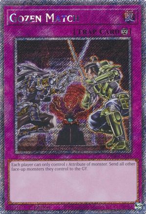 Image of Gozen Match [RA04-EN134] Platinum Secret Rare