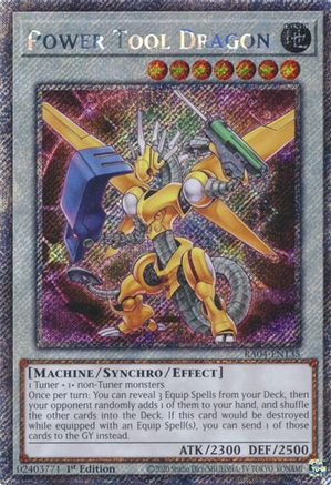 Image of Power Tool Dragon [RA04-EN135] Platinum Secret Rare