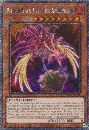 Image of Phoenixian Cluster Amaryllis [RA04-EN136] Platinum Secret Rare